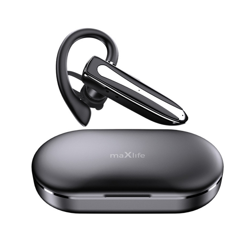 Слушалка Bluetooth Headset Maxlife MXBH-01 With Charging Case, черен