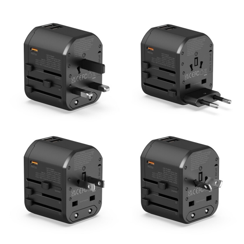Зарядно Prestico AC4 Travel Adapter PD 20W, черен
