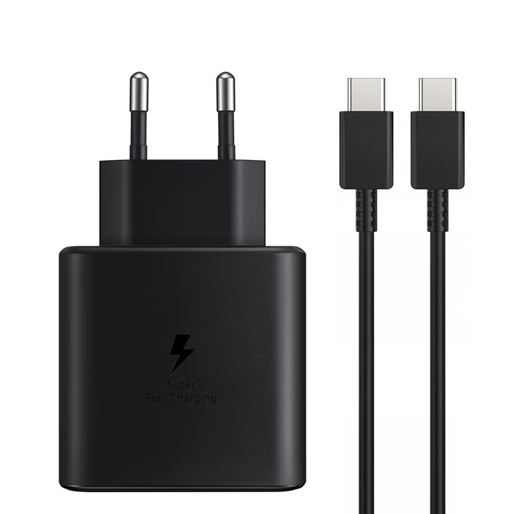 Зарядно Samsung EP-T4511XBE USB-C Travel Charger 45W, с кабел USB-C, Черен