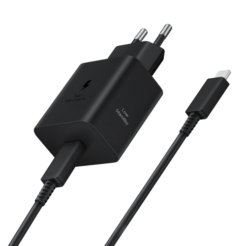 Зарядно Samsung EP-T4511XBE USB-C Travel Charger 45W, с кабел USB-C, Черен