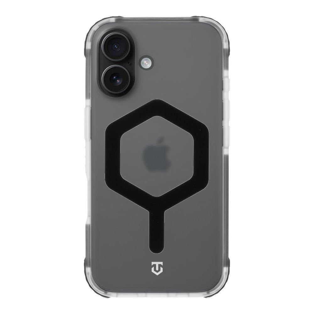 Удароустойчив калъф Tactical MagForce Hexagon за iPhone 17, черен - прозрачен
