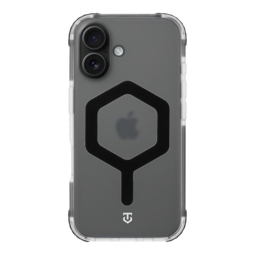 Удароустойчив калъф Tactical MagForce Hexagon за iPhone 17, черен - прозрачен