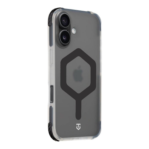 Удароустойчив калъф Tactical MagForce Hexagon за iPhone 17, черен - прозрачен