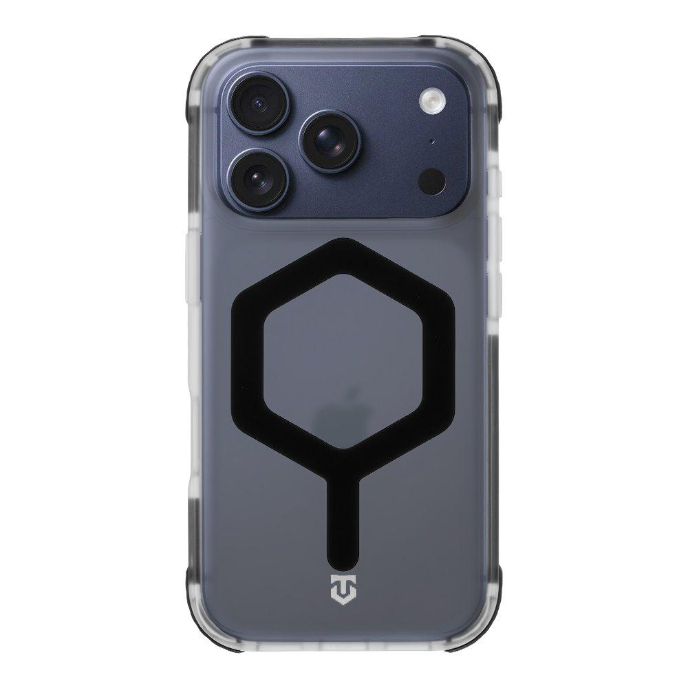 Удароустойчив калъф Tactical MagForce Hexagon за iPhone 17 Pro Max, черен - прозрачен