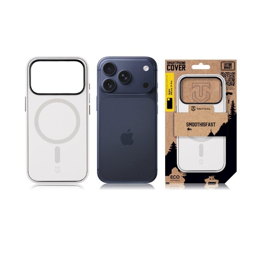 Удароустойчив калъф Tactical MagForce SmoothIsFast Cover за iPhone 17 Pro, Бял