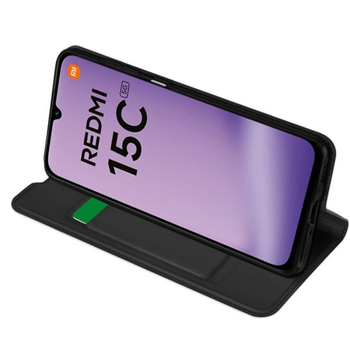 Калъф Тефтер Techsuit Magskin за Xiaomi redmi 15C 5G/4G, черен