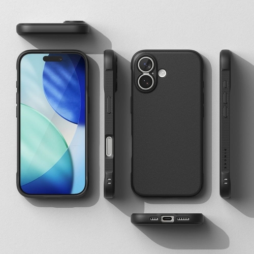 Силиконов калъф Ringke Onyx за iPhone 17, черен