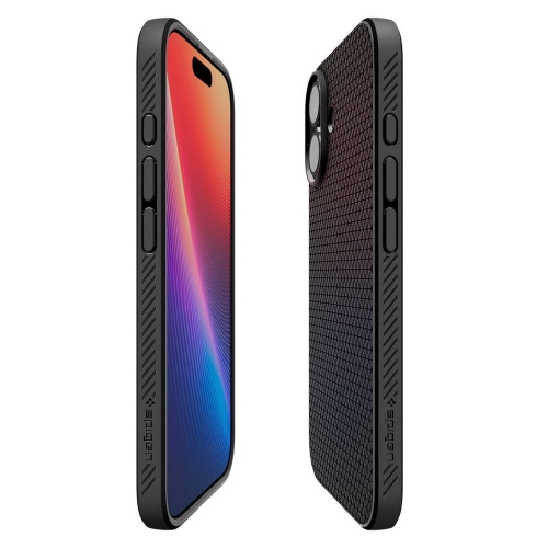 Силиконов калъф Spigen Liquid Air за iPhone 17, черен