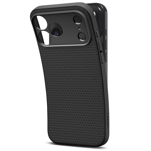 Силиконов калъф Spigen Liquid Air за iPhone 17 Pro Max, черен