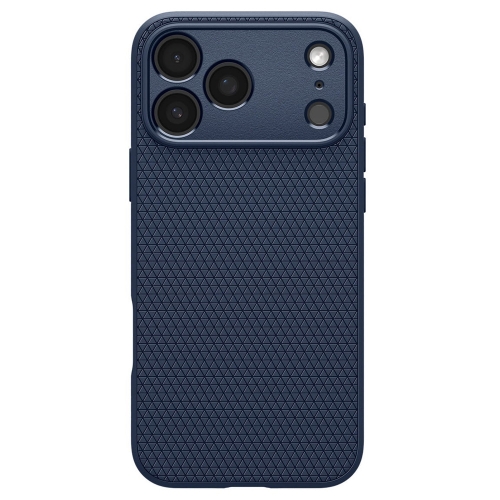 Силиконов калъф Spigen Liquid Air за iPhone 17 Pro Max, тъмно син