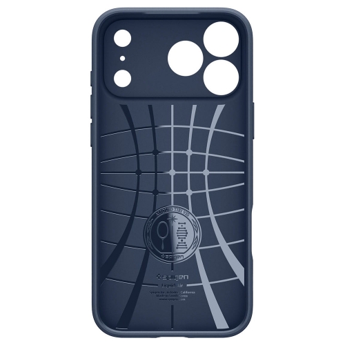 Силиконов калъф Spigen Liquid Air за iPhone 17 Pro Max, тъмно син