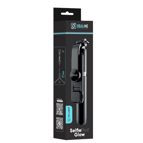 Селфи стик SelfiePod Glow Obal:Me, черен