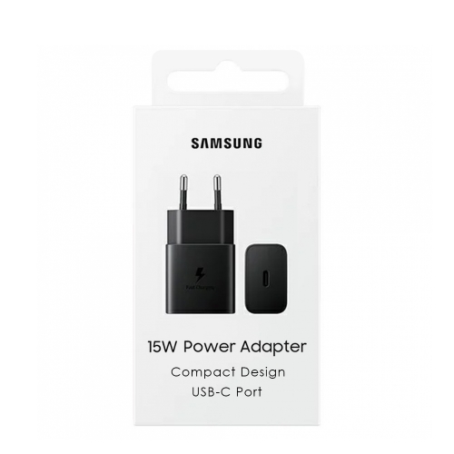Мрежово зарядно Samsung, EP-T1510NBE, USB-C ,15W, Travel Charger, черен