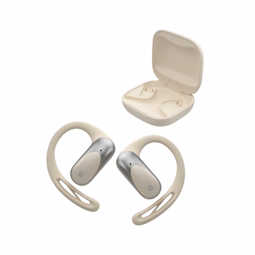 Безжични слушалки TWS Swissten Running Open Ear, Бежов 