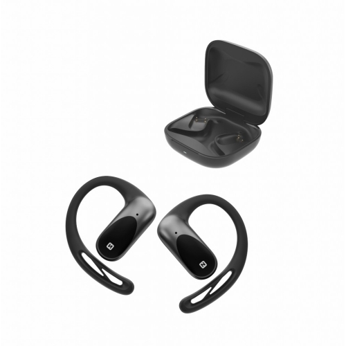Безжични Слушалки TWS Swissten Running Open Ear, Черен