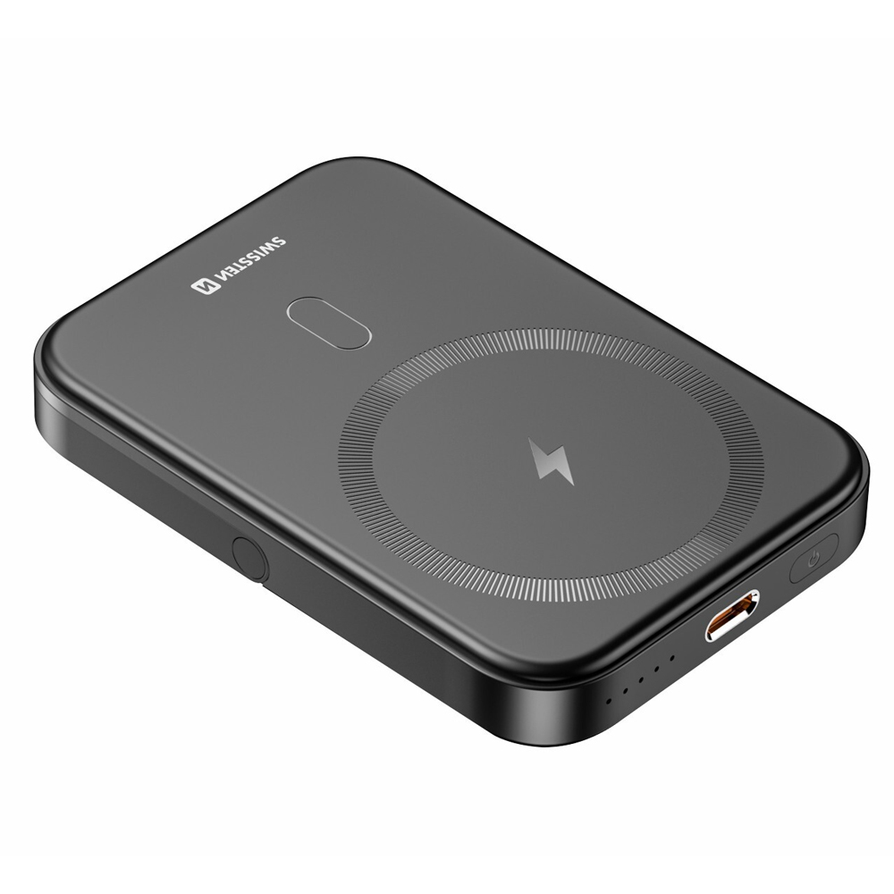 Универсална външна батерия Swissten, PD, 20W, MagSafe съвместимост, 5000mAh
