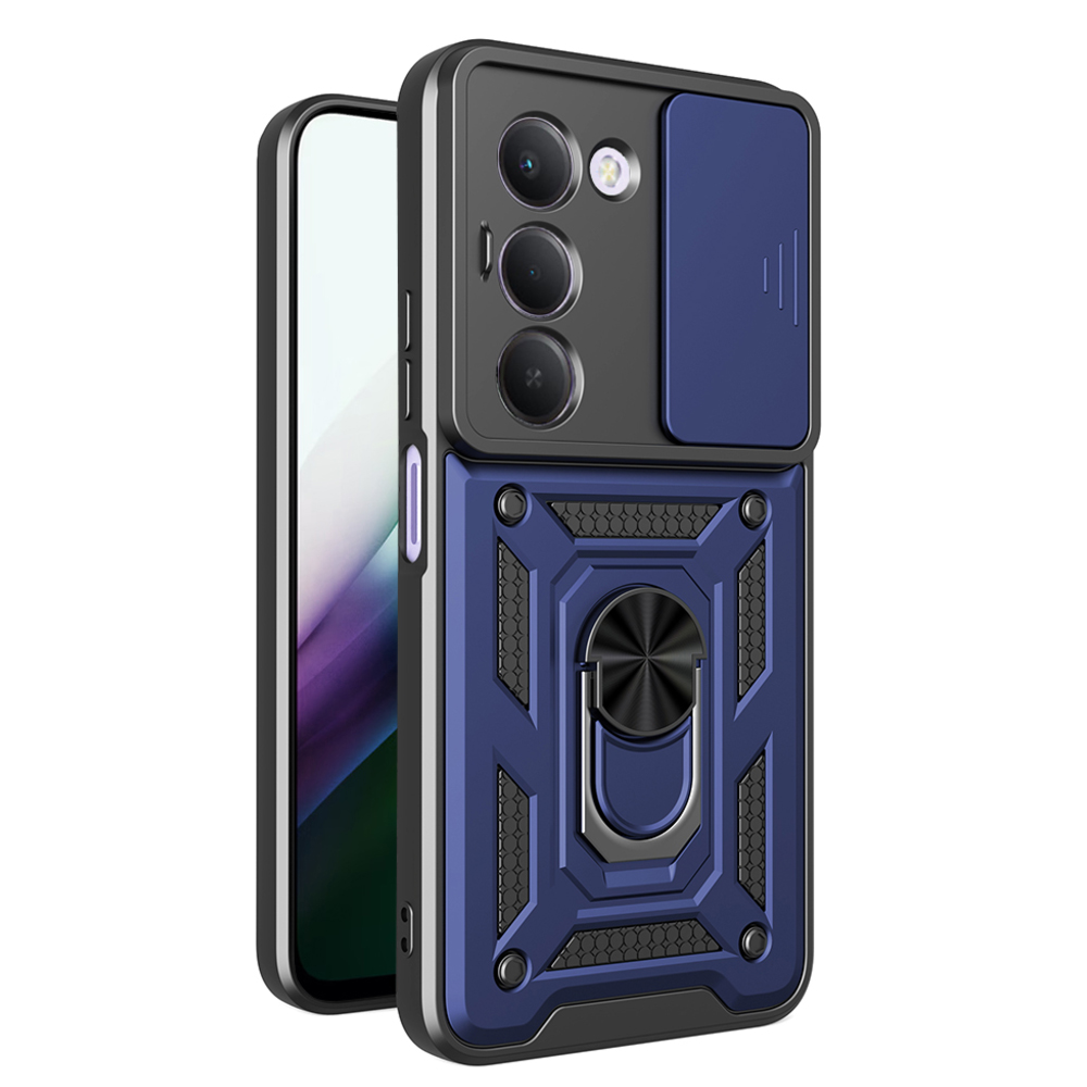 Удароустойчив калъф Techsuit CamShield за Xiaomi Redmi 15 4G / Redmi 15 5G, син
