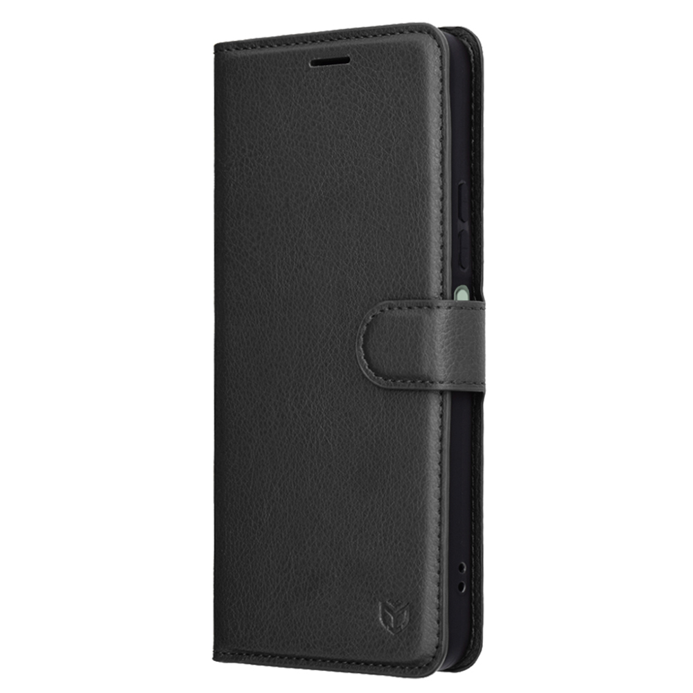 Калъф тефтер Techsuit Leather Folio за Xiaomi Redmi 15 4G / Redmi 15 5G, черен