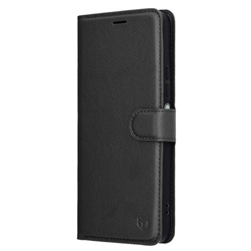Калъф тефтер Techsuit Leather Folio за Xiaomi Redmi 15 4G / Redmi 15 5G, черен