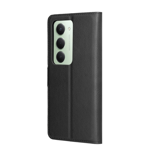 Калъф тефтер Techsuit Leather Folio за Xiaomi Redmi 15 4G / Redmi 15 5G, черен