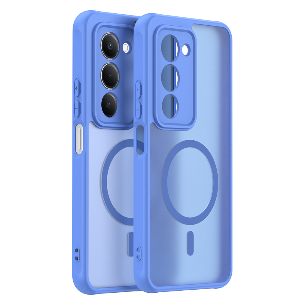 Удароустойчив калъф Techsuit HaloFrost II MagSF за Xiaomi Redmi 15 4G / Redmi 15 5G, светло син