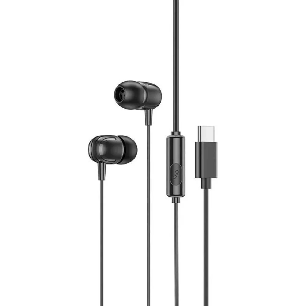 Слушалки Borofone Delicious BM77, Type-C, с микрофон, черен