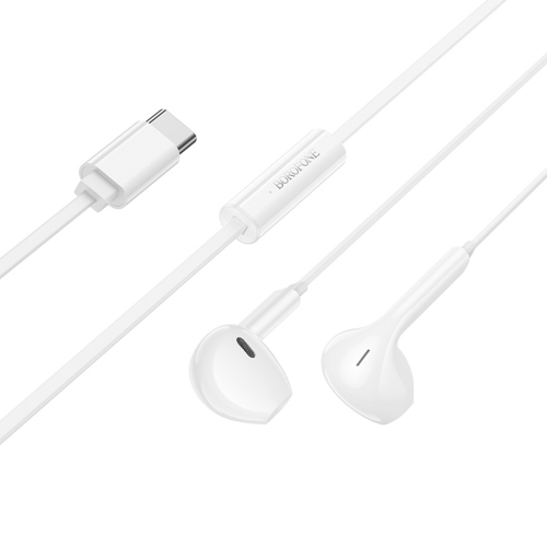 Слушалки Borofone Star BM99 Type-C, with Microphone,DAC Chip, бял