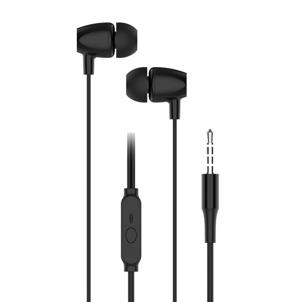 Слушалки с микрофон Blue Star PA-E67, jack 3.5 mm, Черен