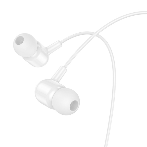 Слушалки с микрофон Borofone BM84 Berry, 3.5 мм жак, бял