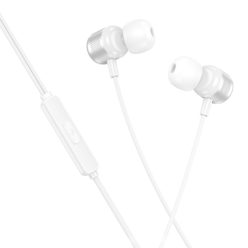 Слушалки с микрофон Borofone BM93 Platinum, 3.5 мм жак, сребърни