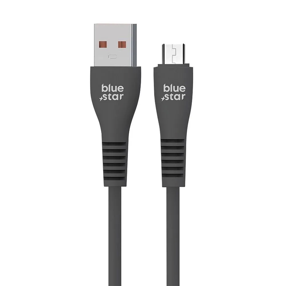 USB Кабел Blue Star DC99M, USB-A към Micro USB, 2A, 1m, Черен