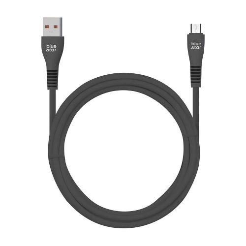 USB Кабел Blue Star DC99M, USB-A към Micro USB, 2A, 1m, Черен