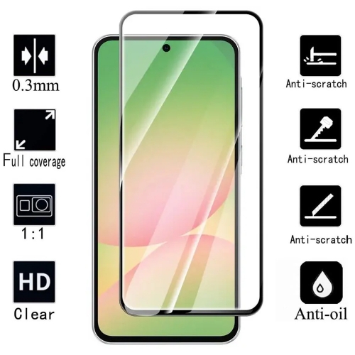 Стъклен протектор Veason 6D Pro Full Glue за Samsung Galaxy A36 5G / A56 5G / A37 5G, черен