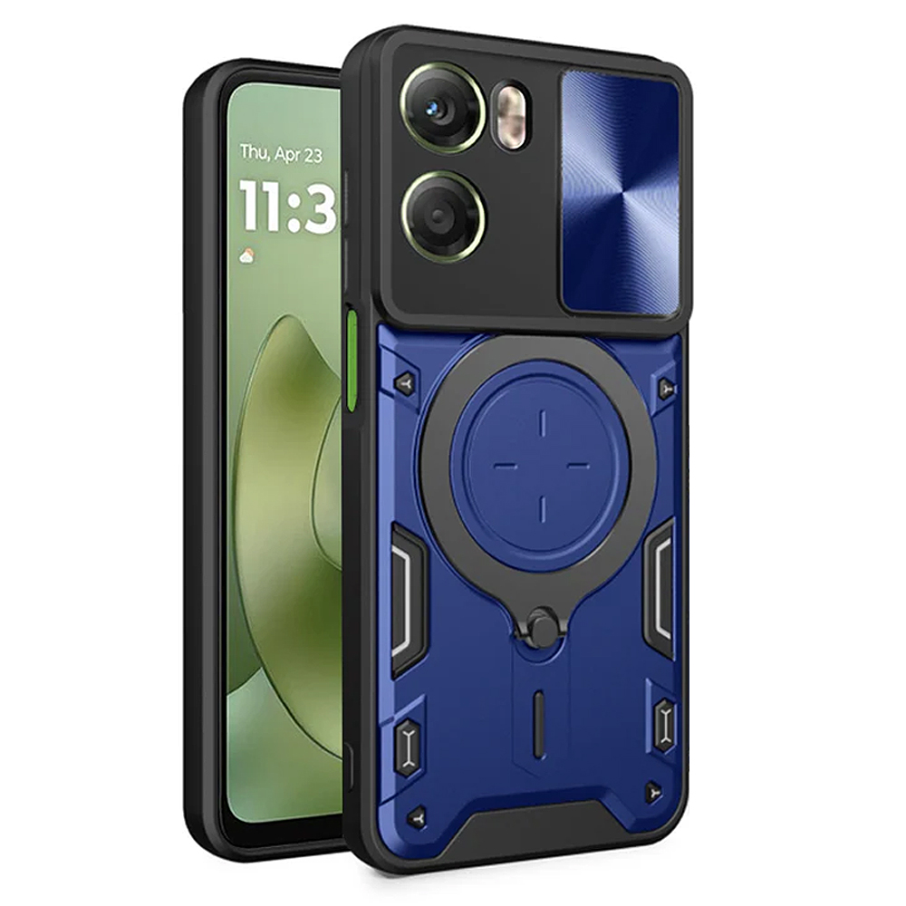 Удароустойчив калъф Techsuit Camguard pro за Motorola Moto G06, син