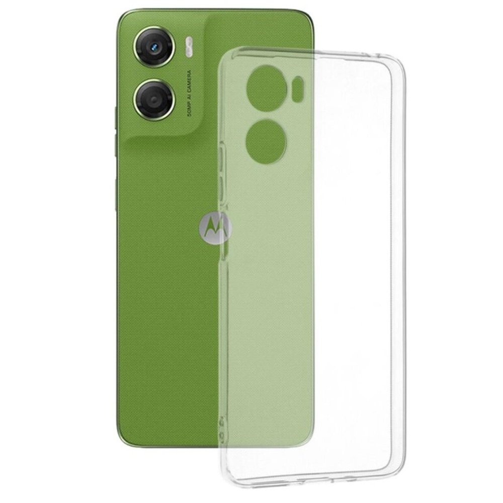 Силиконов калъф Techsuit за Motorola Moto G06, прозрачен