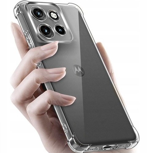 Силиконов калъф Techsuit Shockproof за Motorola Moto G57 Power / G67 Power, прозрачен