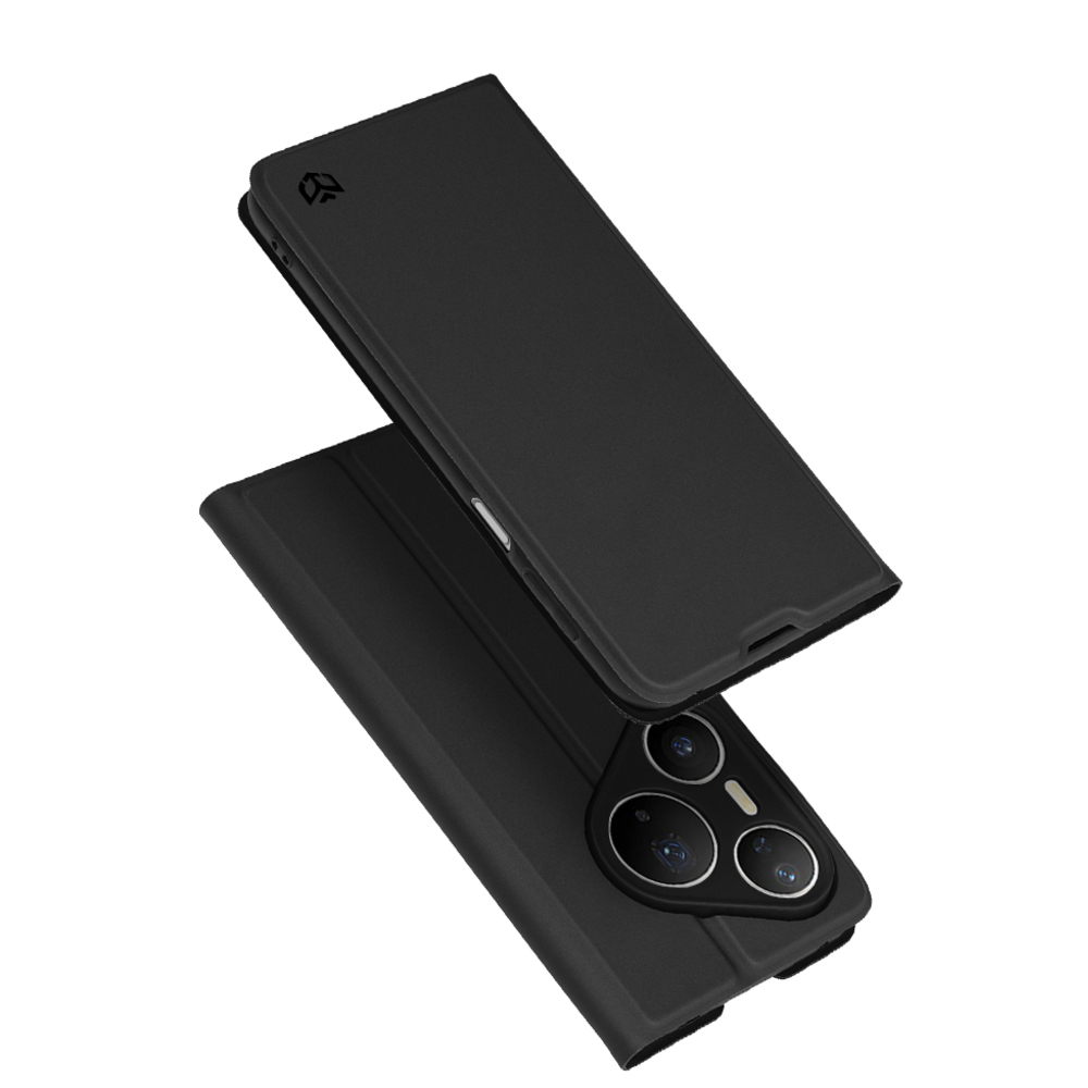 Калъф тефтер Techsuit Magskin за Huawei Pura 80 Pro, черен