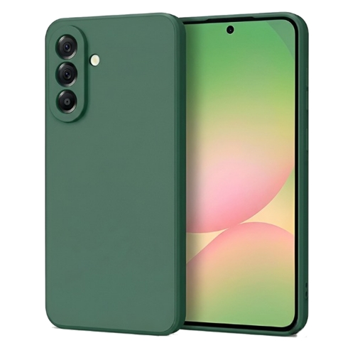 Силиконов гръб за Samsung Galaxy A57 5G, Тъмно зелен