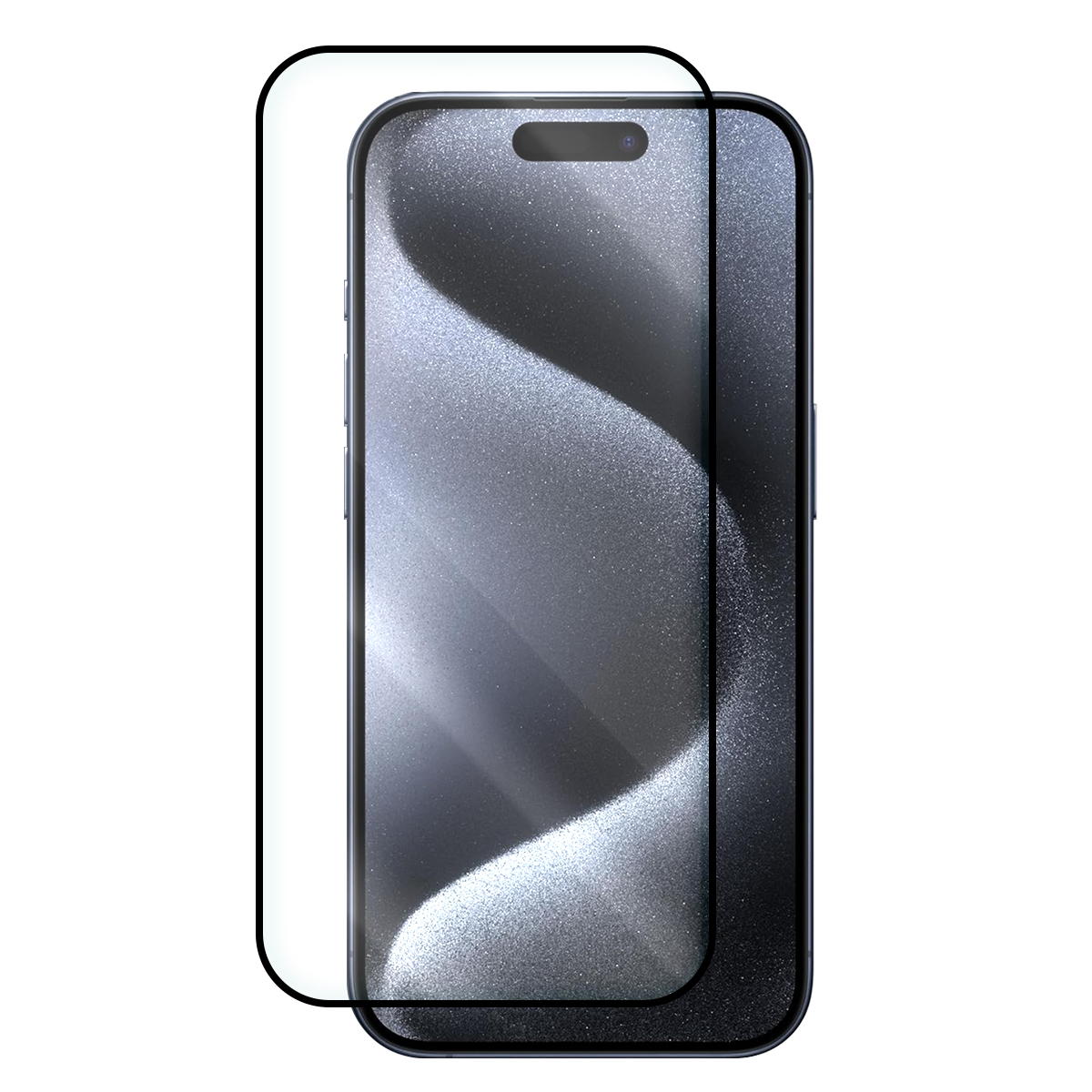 Стъклен Протектор OG Full Glue 5D за iPhone 15 Pro, Черен
