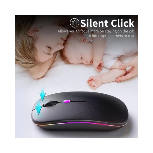 Безжична Мишка Techsuit M1 Gaming BT 5,2 1600DPI, Черен