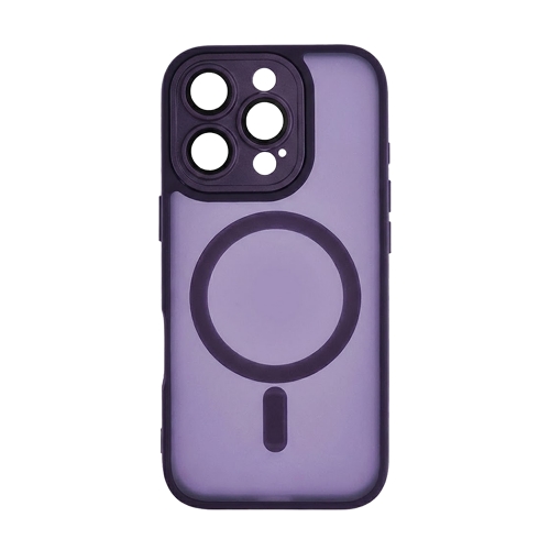 Удароустойчив калъф MagSF TP-27 за iPhone 16 Pro, Лилав