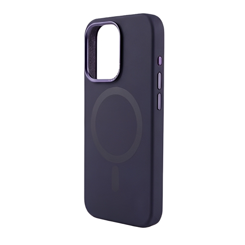 Удароустойчив калъф Premium MagSF за iPhone 15 Pro, Тъмно лилав