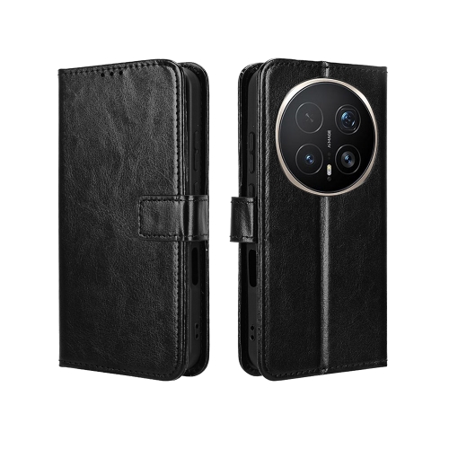 Калъф Тефтер Crazy Horse за Honor Magic8 Pro 5G, Черен