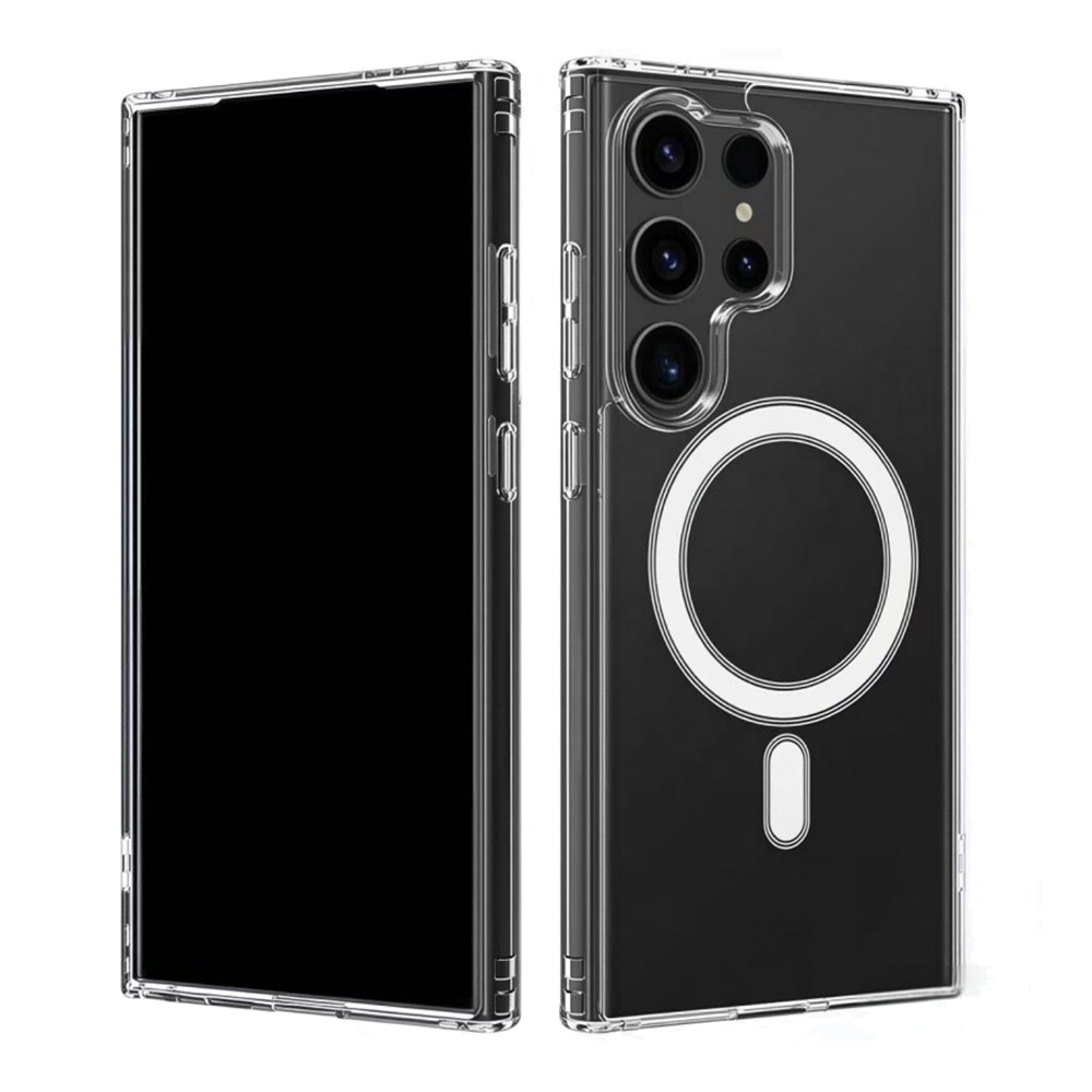 Силиконов калъф Wanlonfeng Lm2 MagSF за Samsung Galaxy S26 Ultra, Прозрачен