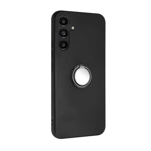 Силиконов калъф Matte Ring Kickstand за Samsung Galaxy S26 Plus, Черен