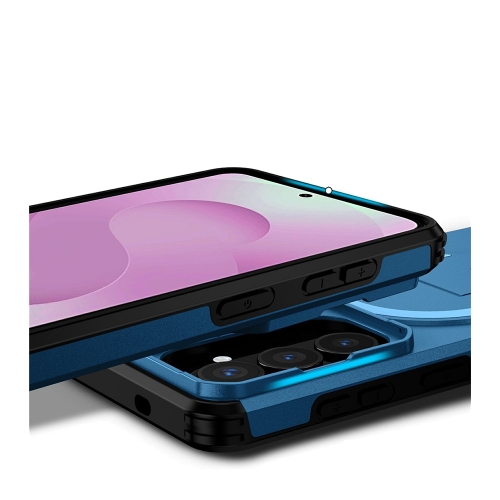 Калъф Magnetic Metal Kickstand Camera Slider за Samsung Galaxy S26 / S26 Pro, син