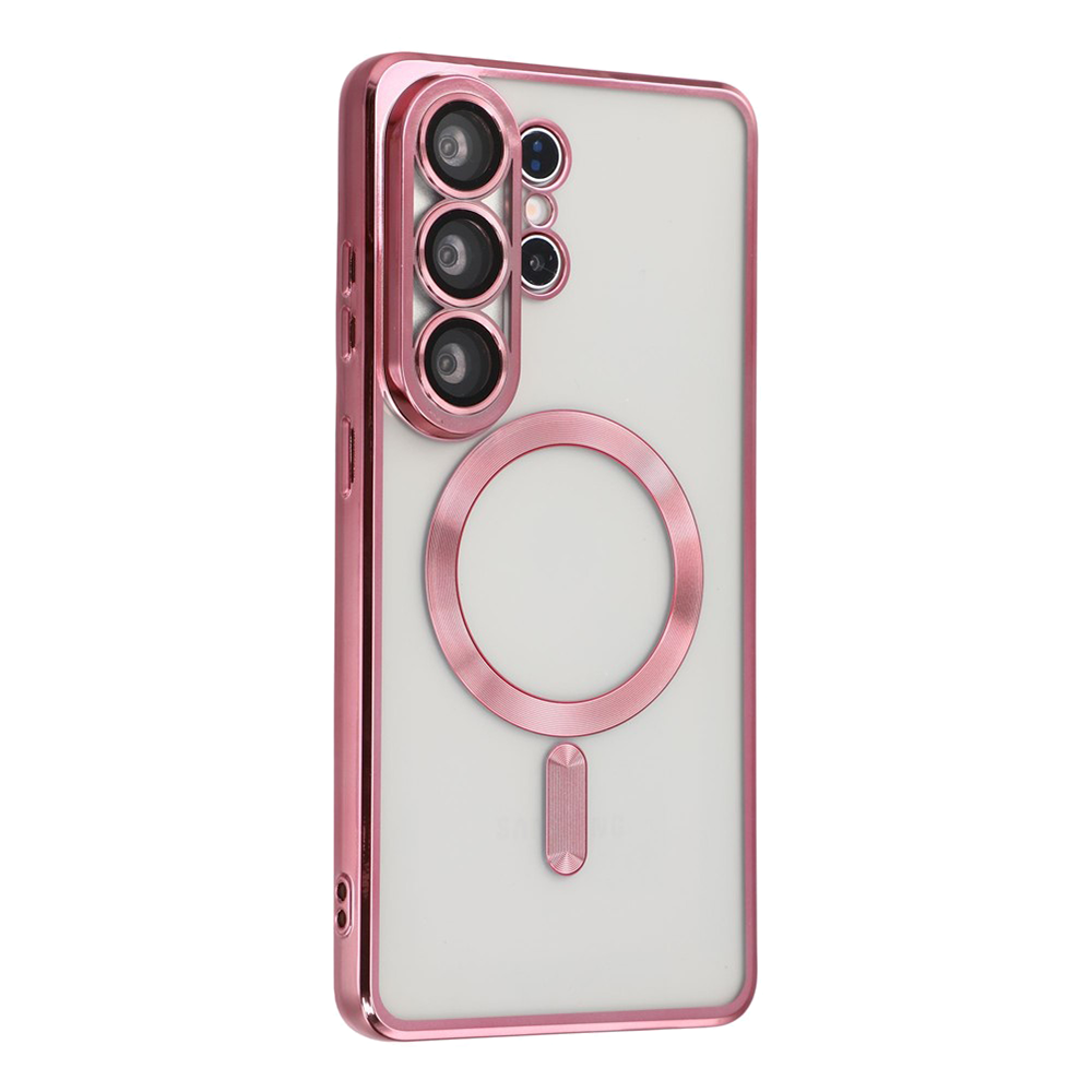 Силиконов калъф Luxury MagSF за Samsung Galaxy S26 Ultra, Розов