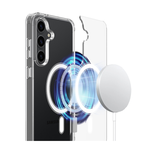 Удароустойчив калъф Magnetic TPU и Acrylic за Samsung Galaxy A57 5G, прозрачен