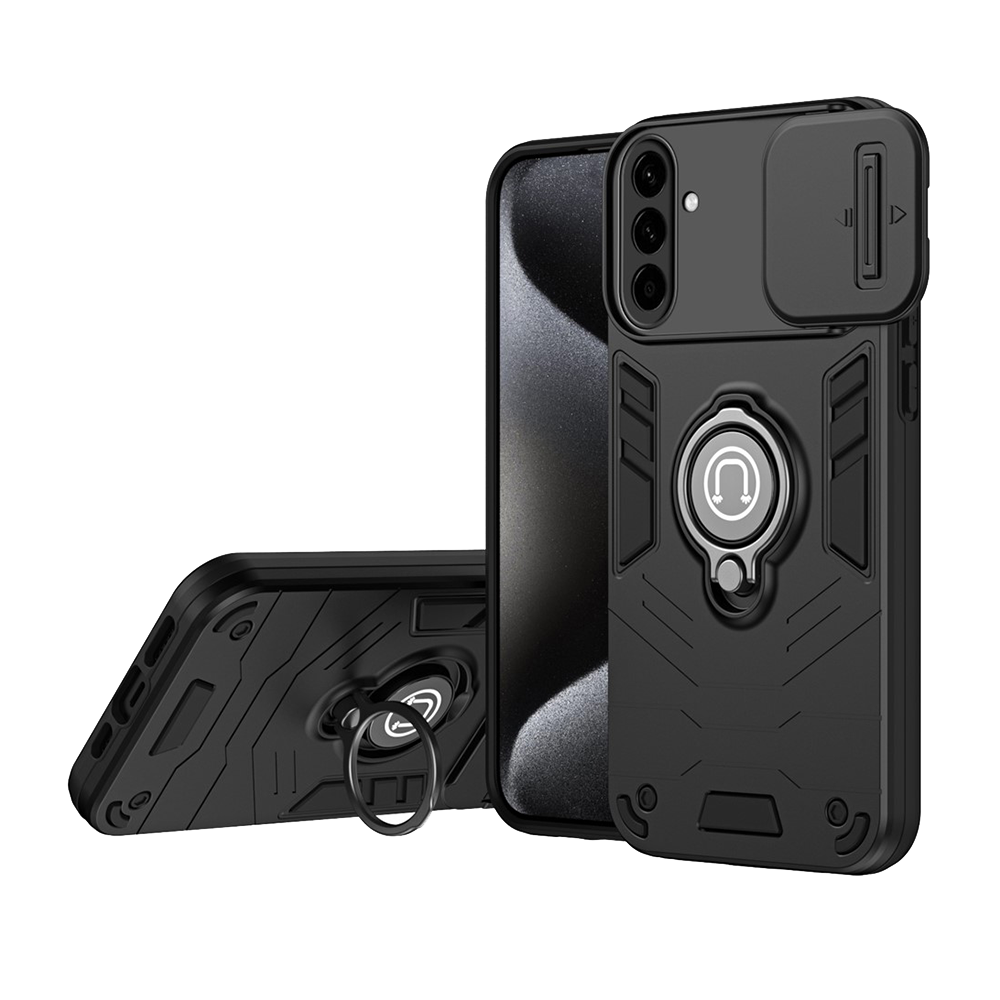 Удароустойчив калъф CamShield Kickstand за Samsung Galaxy A57 5G, Черен