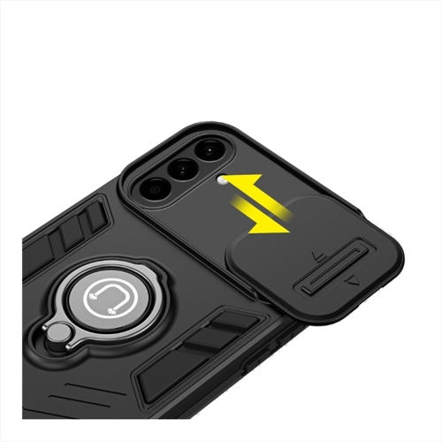 Удароустойчив калъф CamShield Kickstand за Samsung Galaxy A57 5G, Черен